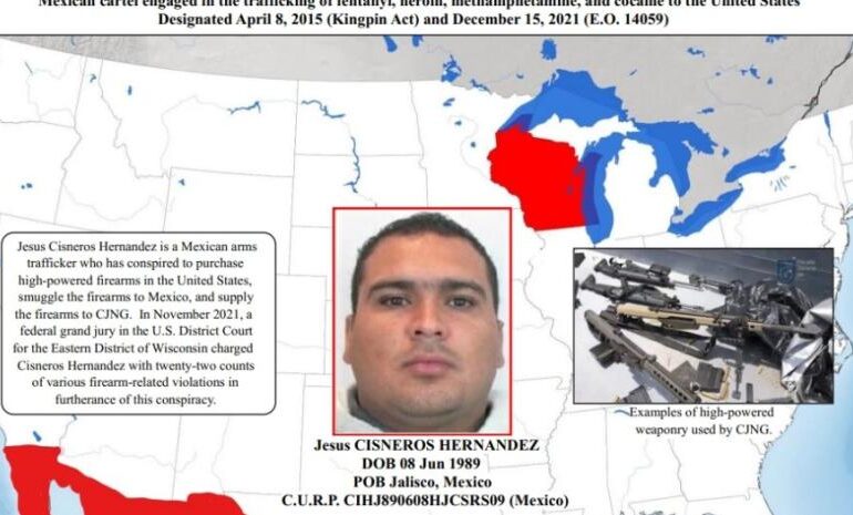 EU sanciona a traficante mexicano que suministra armas al Cártel Jalisco