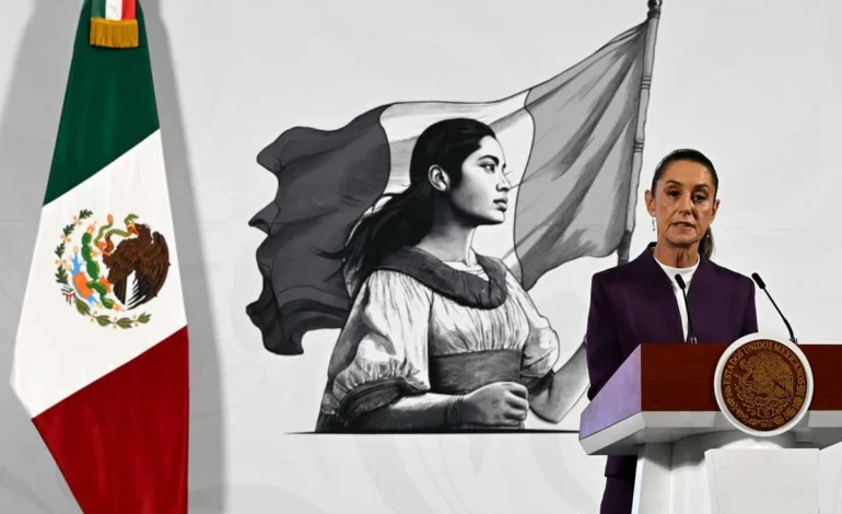 Presidenta de México promete represalias si aranceles de Trump siguen vigentes