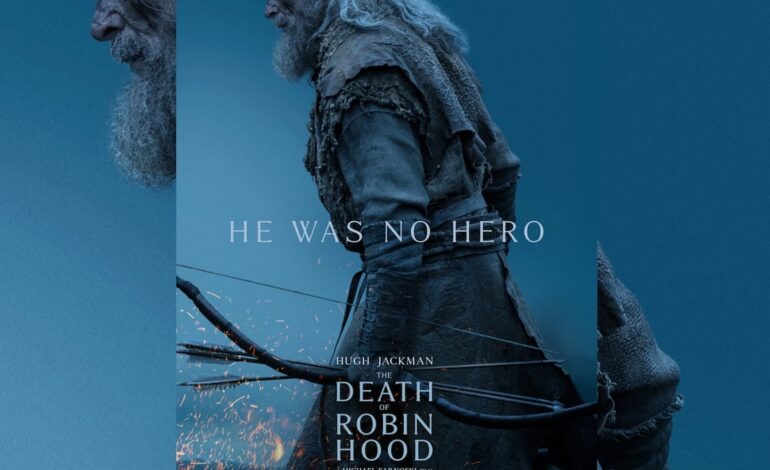 Hugh Jackman sorprende como Robin Hood envejecido en el tráiler de “The Death of Robin Hood”