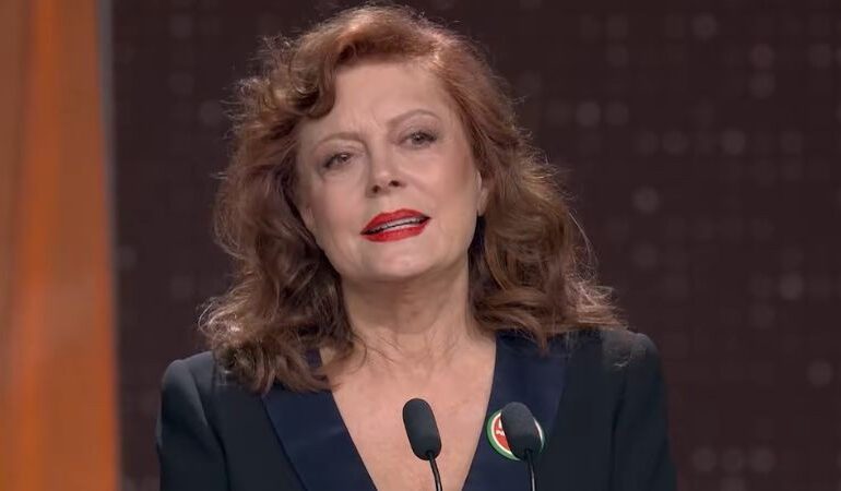 Susan Sarandon alza la voz en los Goya: ‘Ni violencia infantil ni silencio ante Palestina